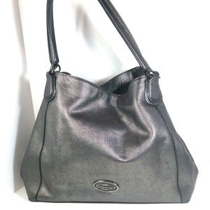 Coach Edie Metallic Shoulder Bag
